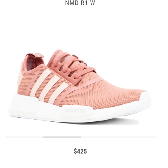 pink and white nmds